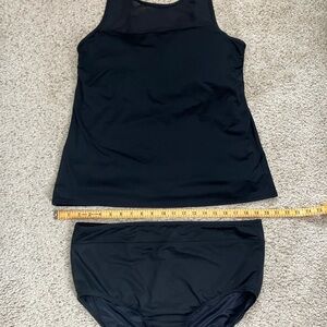 Women's Black 2 piece swimsuit, 16/16L